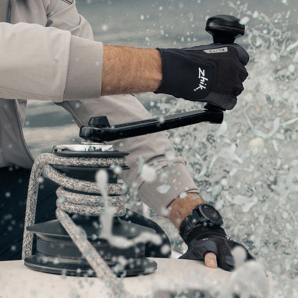 2026 Zhik Elite Half Finger Gloves GLV-21 - Anthracite